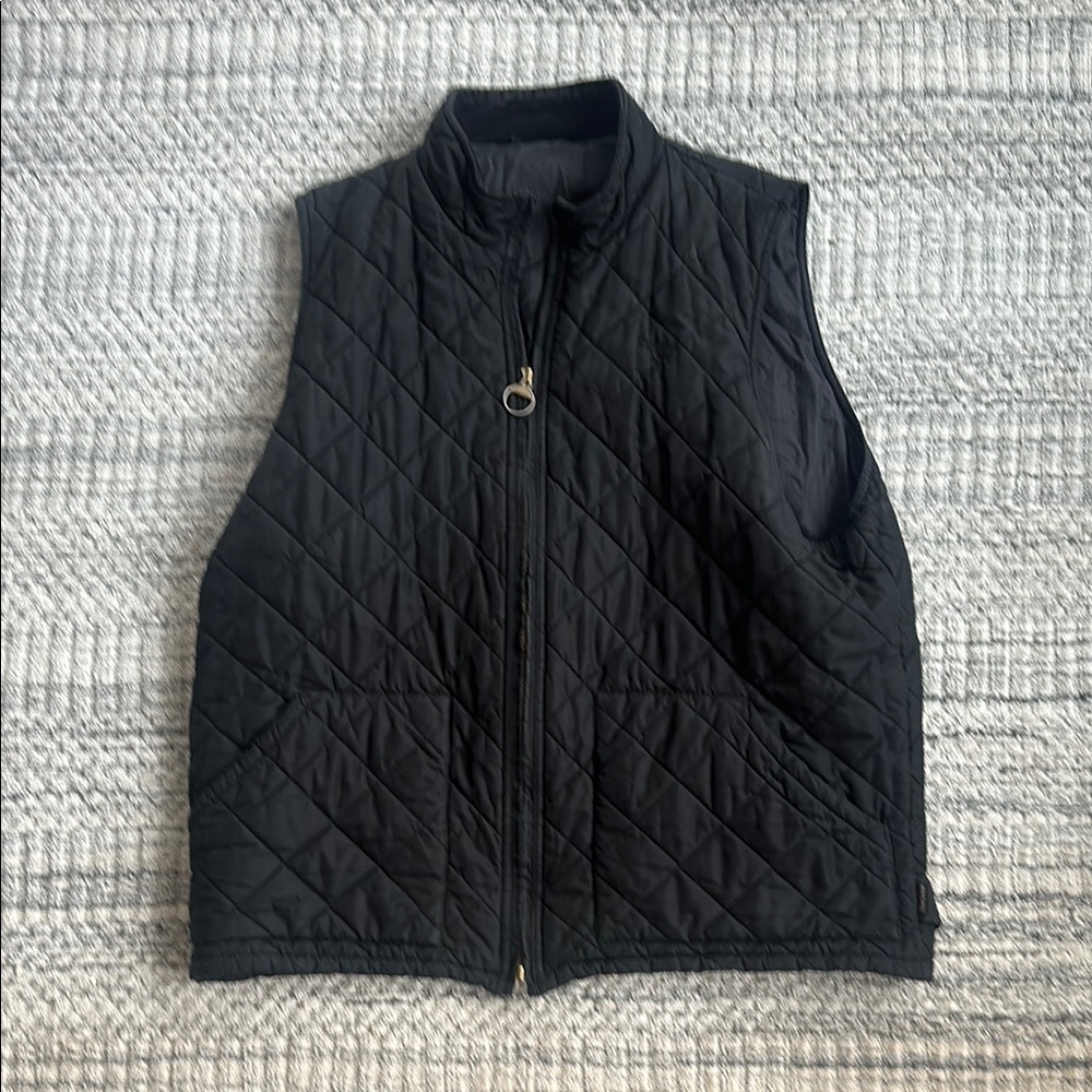 Men’s Barbour Black Quilted Vest XL